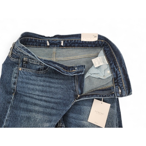 KanCan Mom Jeans Women's 11/29 High Rise Tapered Distressed Cuffed‎ NWT - Picture 6 of 7